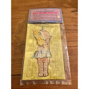 Vintage Kewpie Lami-Lacquer Pin & Puzzle Set Shackman